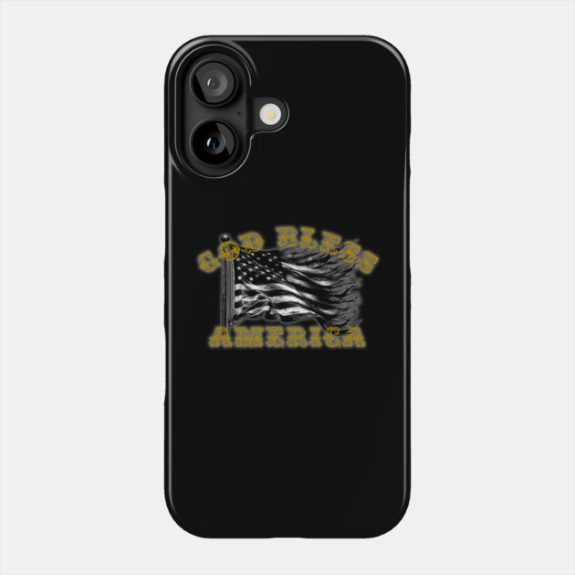 God Bless America Phone Case by faithfamilyhomedesigns