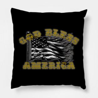 God Bless America Pillow