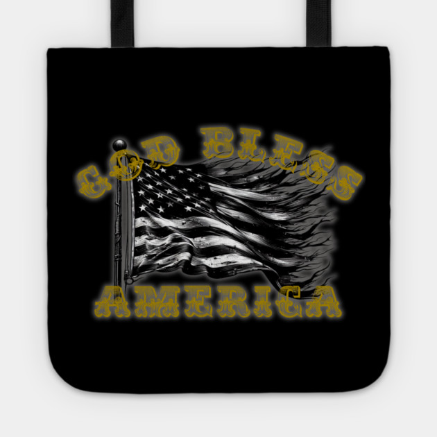 God Bless America Tote by faithfamilyhomedesigns