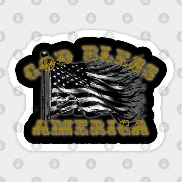 God Bless America Sticker by faithfamilyhomedesigns