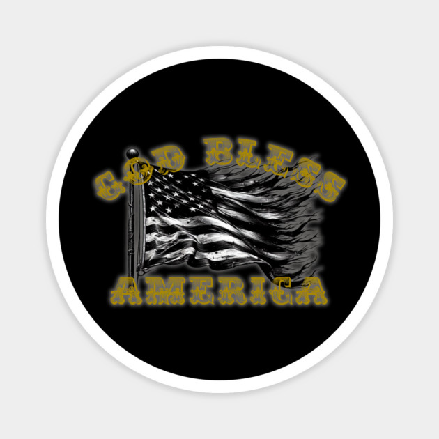 God Bless America Magnet by faithfamilyhomedesigns