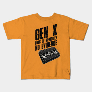 Vintage-Gen-X–No-Proof-VHS-Tape Kids T-Shirt