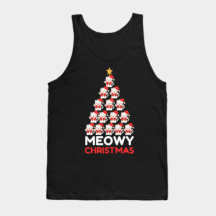 Meowy Cat Tree Christmas Tank Top