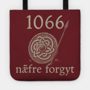 1066 Medieval Shield with Norse Battle Cry Tote