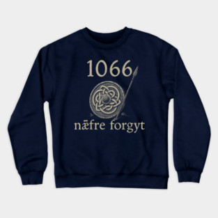 1066 Medieval Shield with Norse Battle Cry Crewneck Sweatshirt