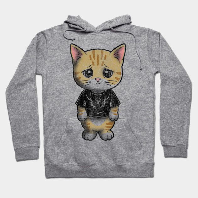 Funny Cat Meme Hoodie by Wrongteeshirt