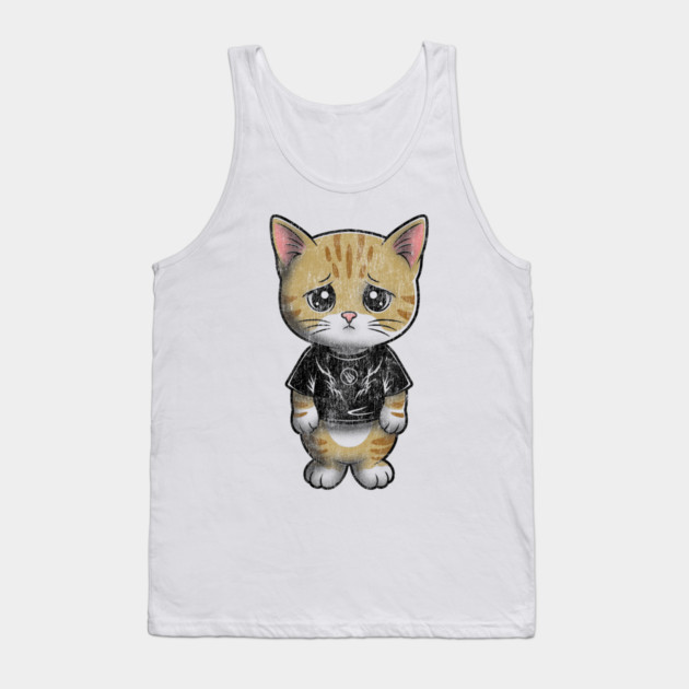 Funny Cat Meme Tank Top by Wrongteeshirt