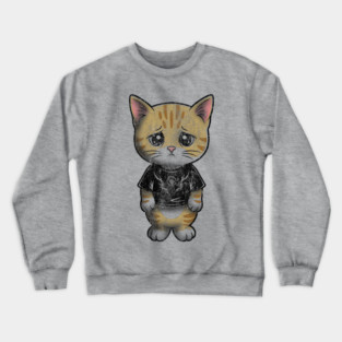 Funny Cat Meme Crewneck Sweatshirt