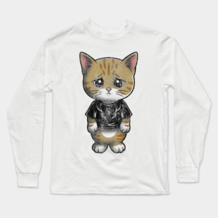 Funny Cat Meme Long Sleeve T-Shirt
