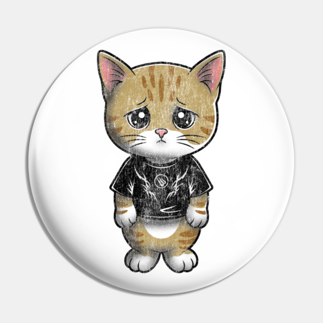 Funny Cat Meme Pin by Wrongteeshirt