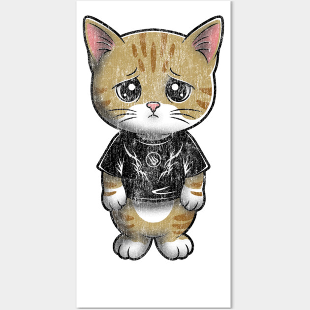 Funny Cat Meme Wall Art by Wrongteeshirt