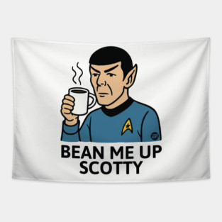 BEAN ME UP Tapestry