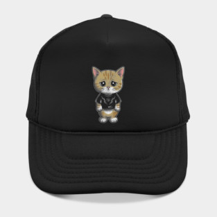 Sad Silly Kitten Hat