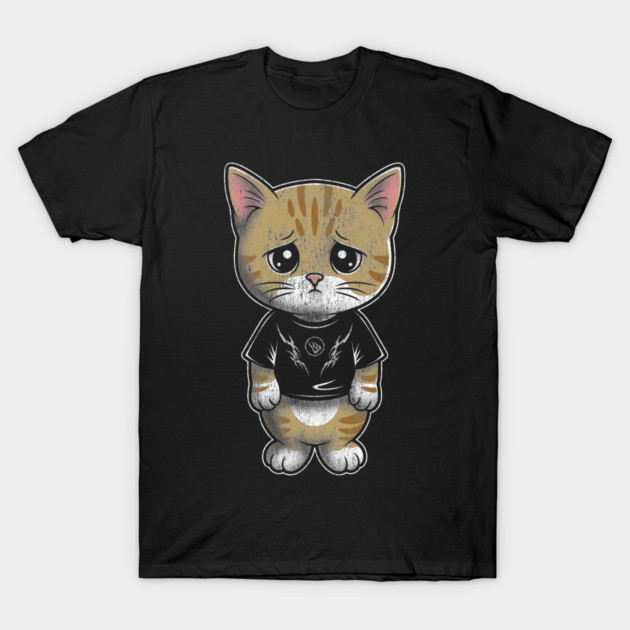 Sad Silly Kitten T-Shirt by Wrongteeshirt