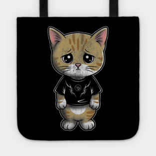 Sad Silly Kitten Tote