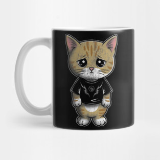 Sad Silly Kitten Mug