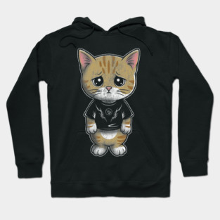 Sad Silly Kitten Hoodie
