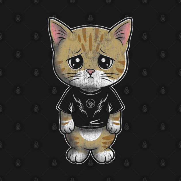 Sad Silly Kitten by Wrongteeshirt