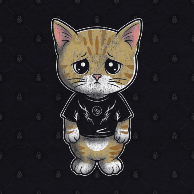 Sad Silly Kitten by Wrongteeshirt
