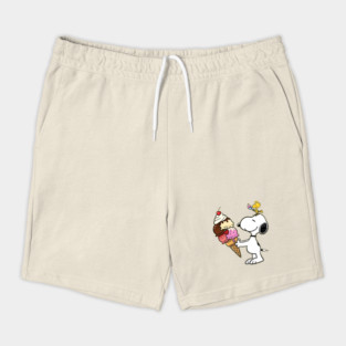 Snoopy and Woodstock - Ice Cream Shorts
