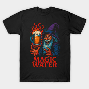 Magic Water Wizard Beer Design T-Shirt