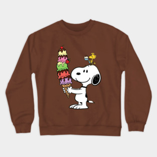 Snoopy and Woodstock - Ice Cream Crewneck Sweatshirt