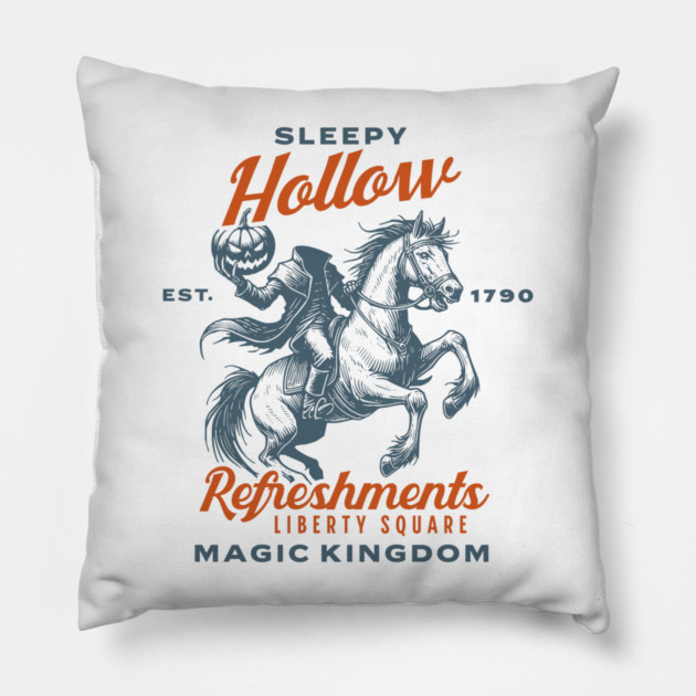 Sleepy Hollow Refreshments Liberty Square Orlando Florida Theme Park Pillow by Joaddo