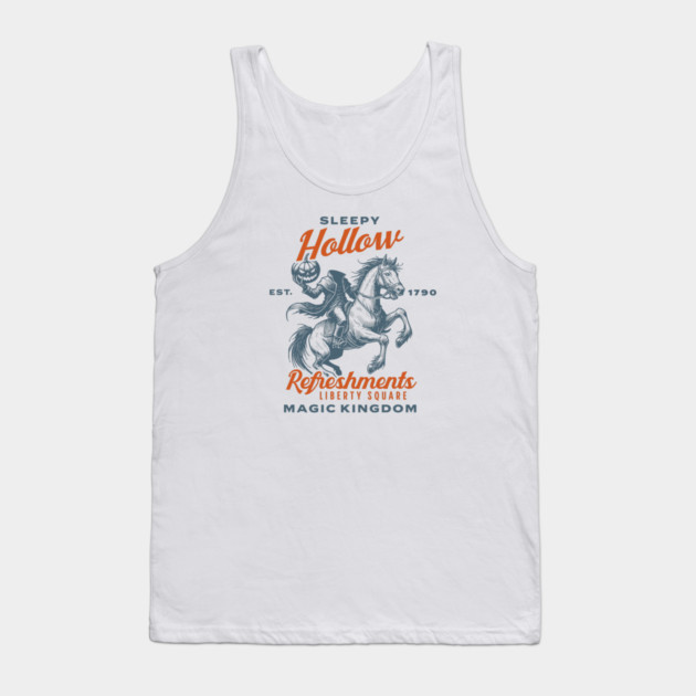 Sleepy Hollow Refreshments Liberty Square Orlando Florida Theme Park Tank Top by Joaddo