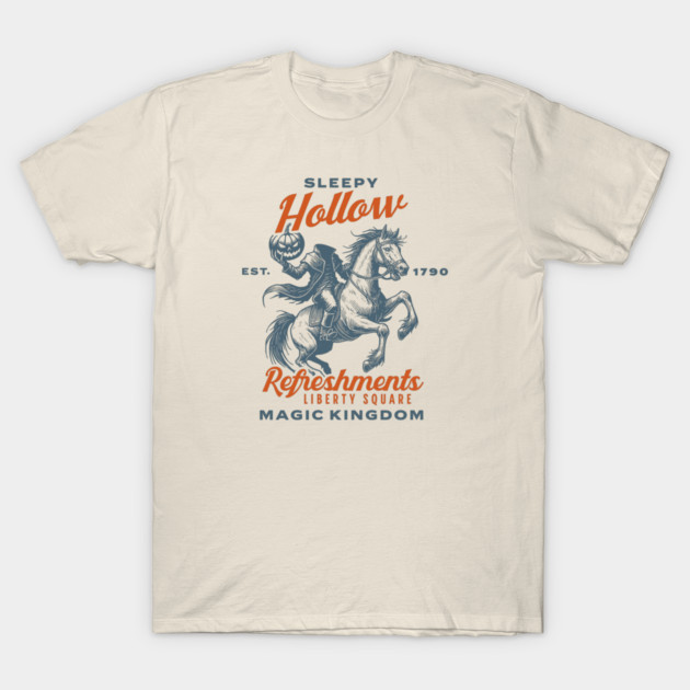 Sleepy Hollow Refreshments Liberty Square Orlando Florida Theme Park T-Shirt by Joaddo
