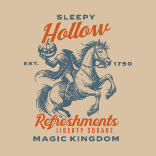 Sleepy Hollow Refreshments Liberty Square Orlando Florida Theme Park T-Shirt