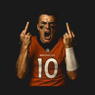 Bo Nix Denver Broncos Flipping the Bird T-Shirt
