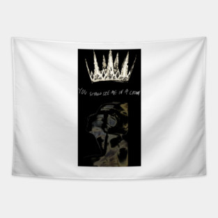 Billie Eilish - You Should See Me in a Crown Collage Tapestry