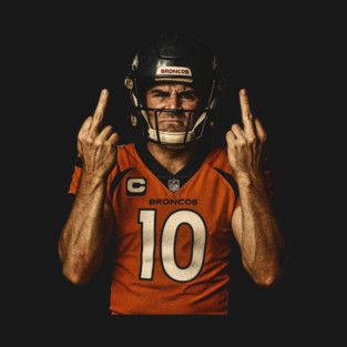 Bo-Nix-Denver-Broncos Flipping the Bird #3 T-Shirt