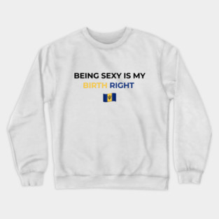 Being Sexy is My Birth Right Barbados T-Shirt Crewneck Sweatshirt
