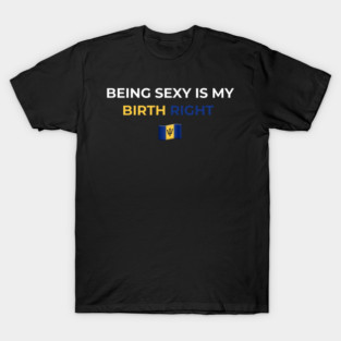 Being Sexy is My Birth Right Barbados T-Shirt T-Shirt