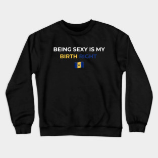 Being Sexy is My Birth Right Barbados T-Shirt Crewneck Sweatshirt