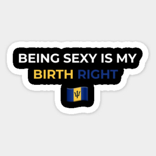 Being Sexy is My Birth Right Barbados T-Shirt Magnet