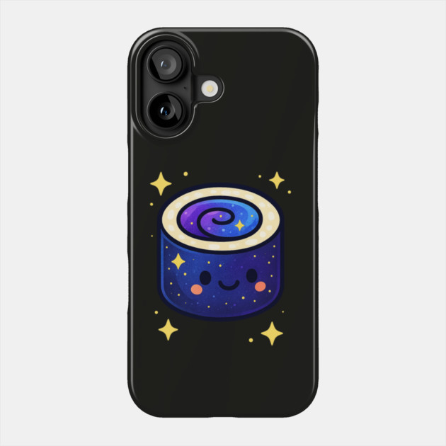 Galactic Sushi Roll – Cute Space Sushi Art | Cosmic Foodie Aesthetic Tee Phone Case by Anne Lee