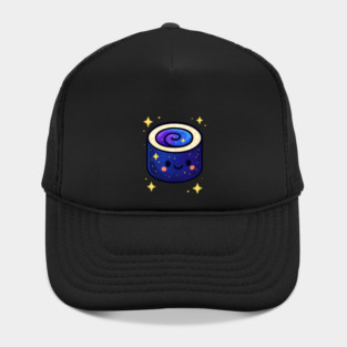 Galactic Sushi Roll – Cute Space Sushi Art | Cosmic Foodie Aesthetic Tee Hat