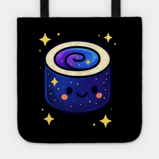 Galactic Sushi Roll – Cute Space Sushi Art | Cosmic Foodie Aesthetic Tee Tote by Anne Lee