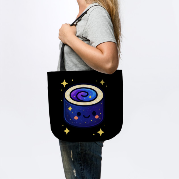 Galactic Sushi Roll – Cute Space Sushi Art | Cosmic Foodie Aesthetic Tee by Anne Lee