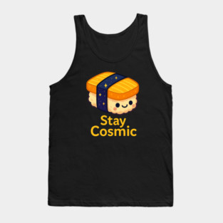 Stay Cosmic – Cute Space Sushi Art | Funny Kawaii Cosmic Food Tee Tank Top
