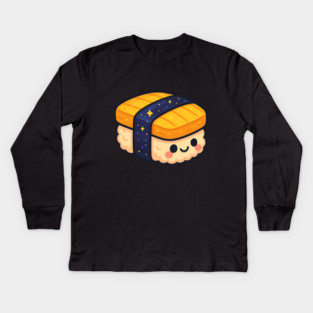 Cosmic Sushi Bite – Cute Space Sushi Art | Kawaii Galaxy Food Tee Kids Long Sleeve T-Shirt