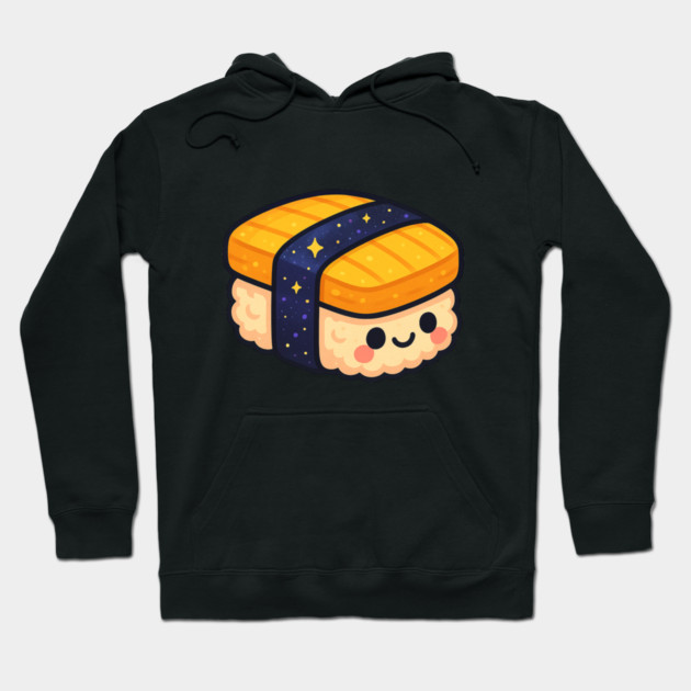 Cosmic Sushi Bite – Cute Space Sushi Art | Kawaii Galaxy Food Tee Hoodie by Anne Lee