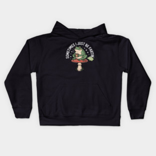 Sometimes I Just Be Fartin Funny Frog Kids Hoodie