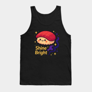 Shine Bright – Cute Space Sushi Art | Kawaii Cosmic Food Tee Tank Top