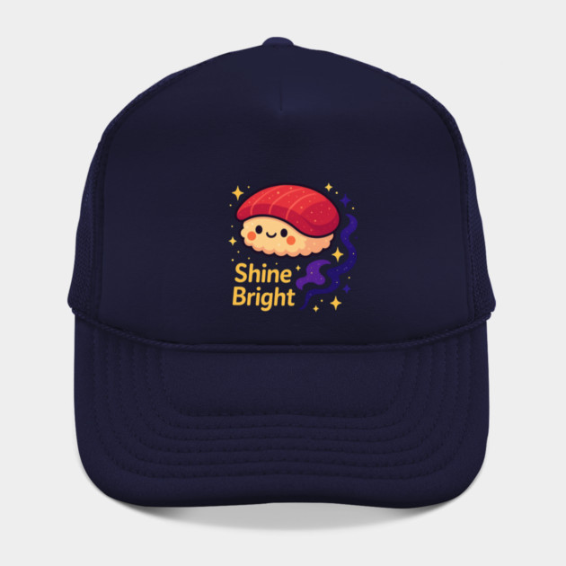 Shine Bright – Cute Space Sushi Art | Kawaii Cosmic Food Tee by Anne Lee