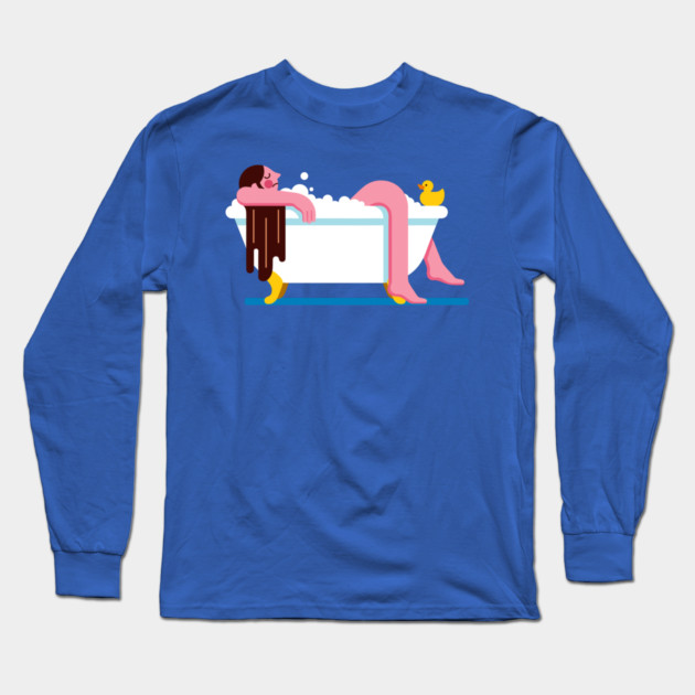 Relaxing Bath Time Long Sleeve T-Shirt by enrynz