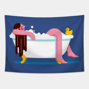 Relaxing Bath Time Tapestry