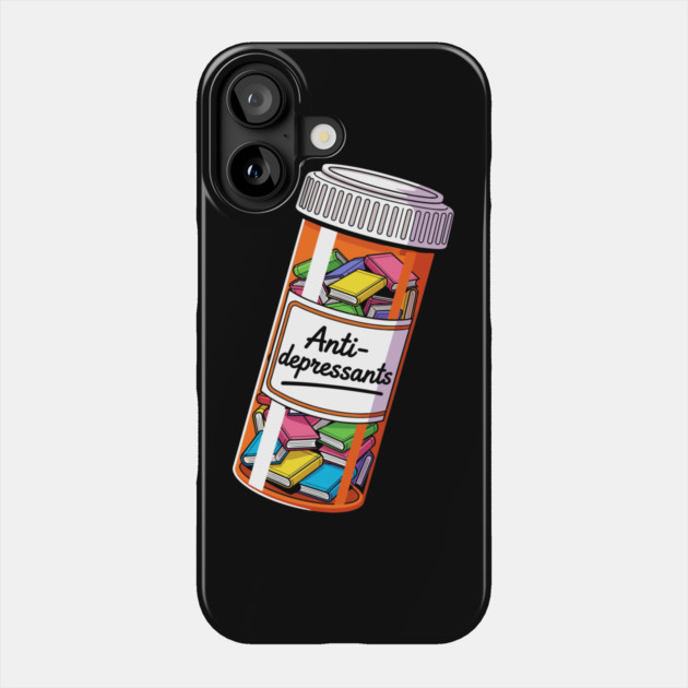 Books as Antidepressants Phone Case by enrynz